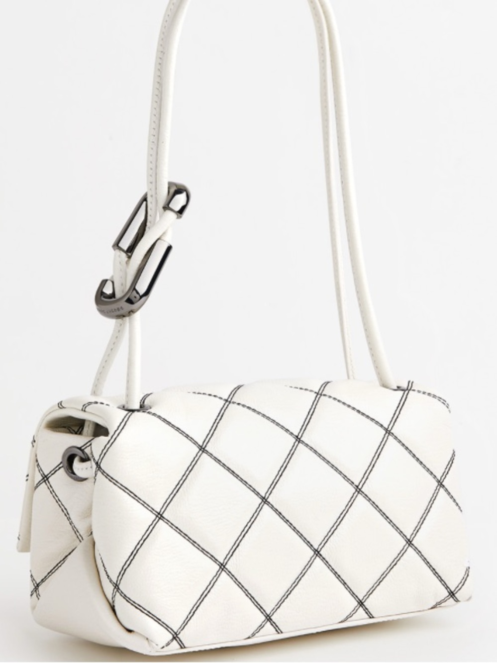 Marc JACOBS The Dual Mini Smooth Leather Quilted Shoulder Bag - Picture 3 of 8